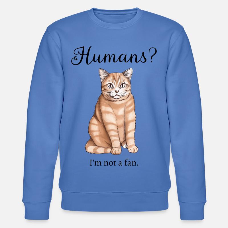 Katzen und Menschen - Stanley/Stella Unisex Bio-Sweatshirt CHANGER - Blau