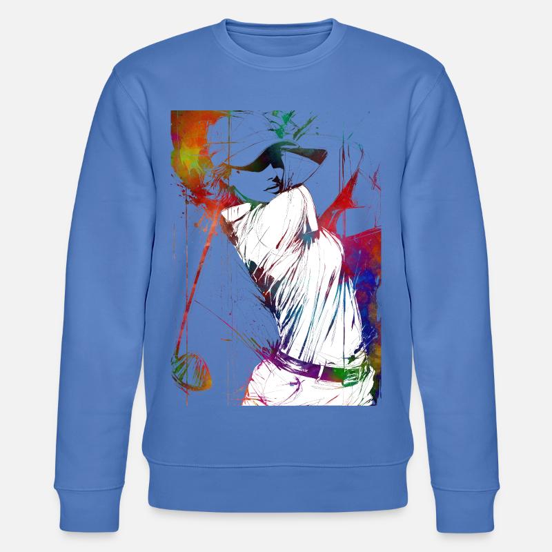 Golfspieler #golf - Stanley/Stella Unisex Bio-Sweatshirt CHANGER  - Blau