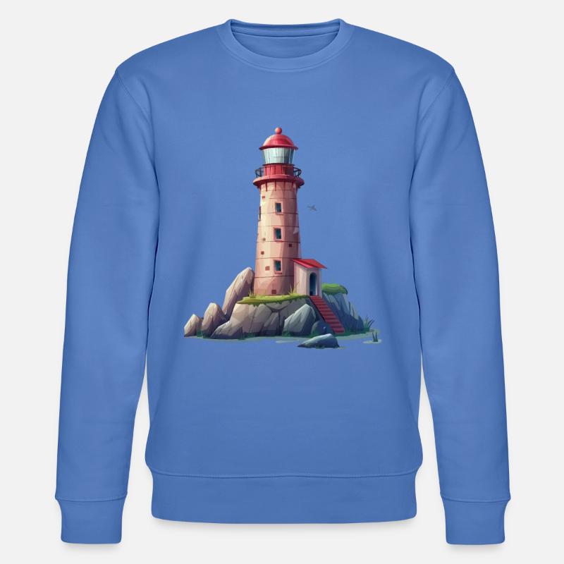 Phare sur la côte rocheuse - Sweat bio CHANGER Stanley/Stella Unisexe - bleu