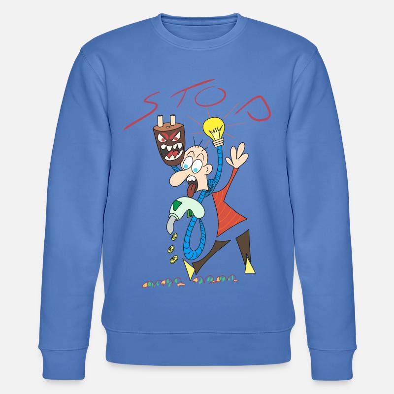 Stop à l'augmentation de l'énergie. - Sweat bio CHANGER Stanley/Stella Unisexe - bleu