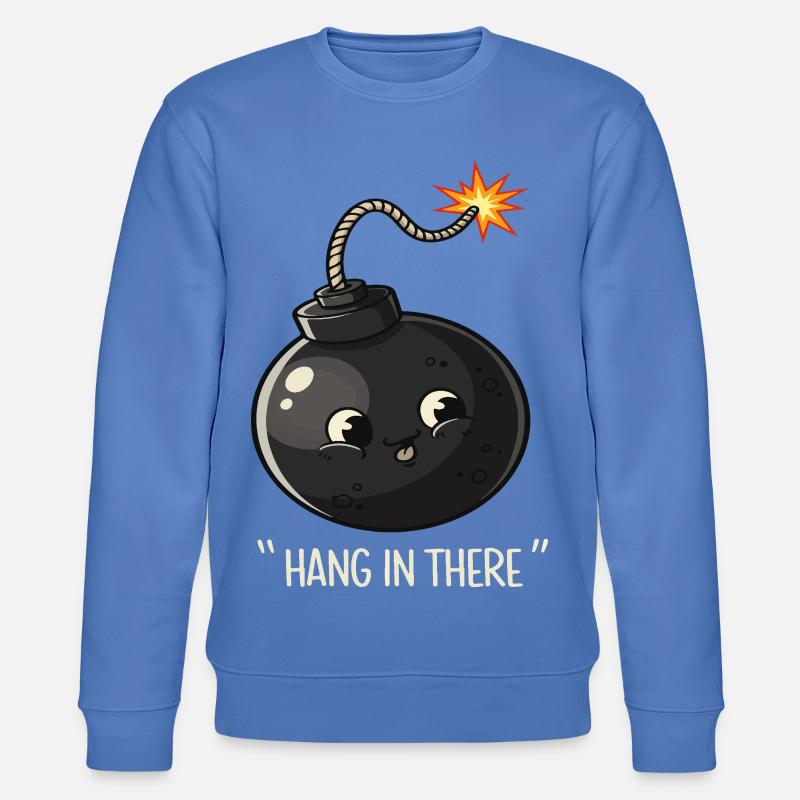 Kawaii Exploding Bomb Comic Design - Stanley/Stella CHANGER Unisex Organic Sweatshirt - bright blue