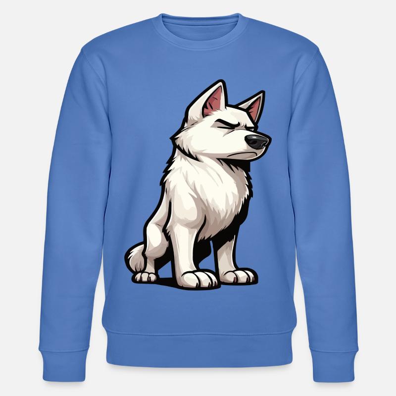 Weißer Schäferhund Schäferhund Schäferhunde - Stanley/Stella Unisex Bio-Sweatshirt CHANGER  - Blau