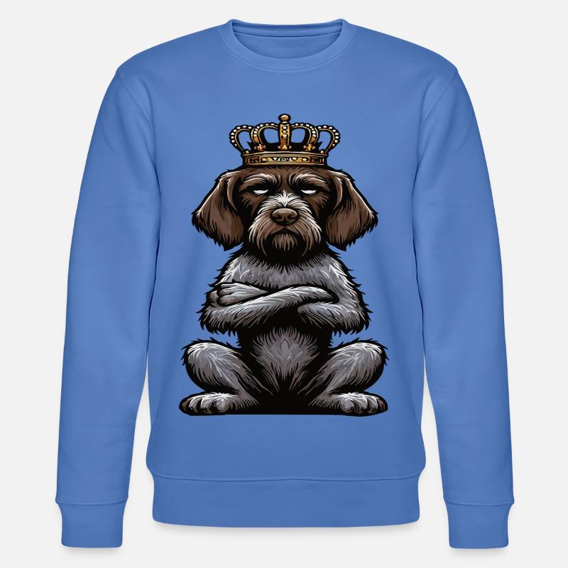 Deutsch Drahthaar Deutsch-Drahthaar Besitzer - Stanley/Stella Unisex Bio-Sweatshirt CHANGER  - Blau