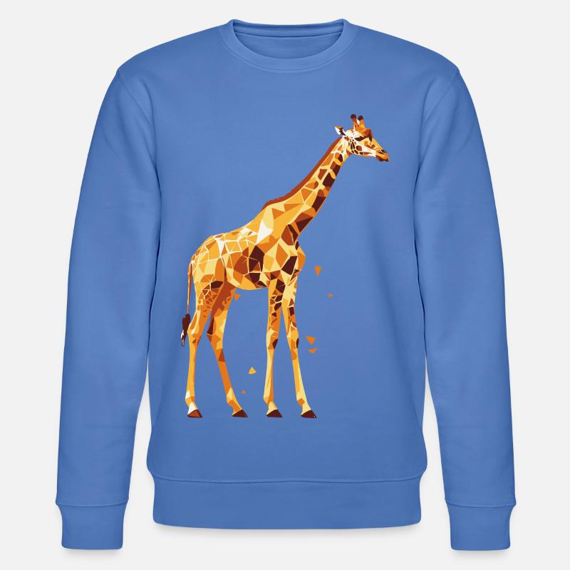 Giraffe_2 - Stanley/Stella Unisex Bio-Sweatshirt CHANGER  - Blau