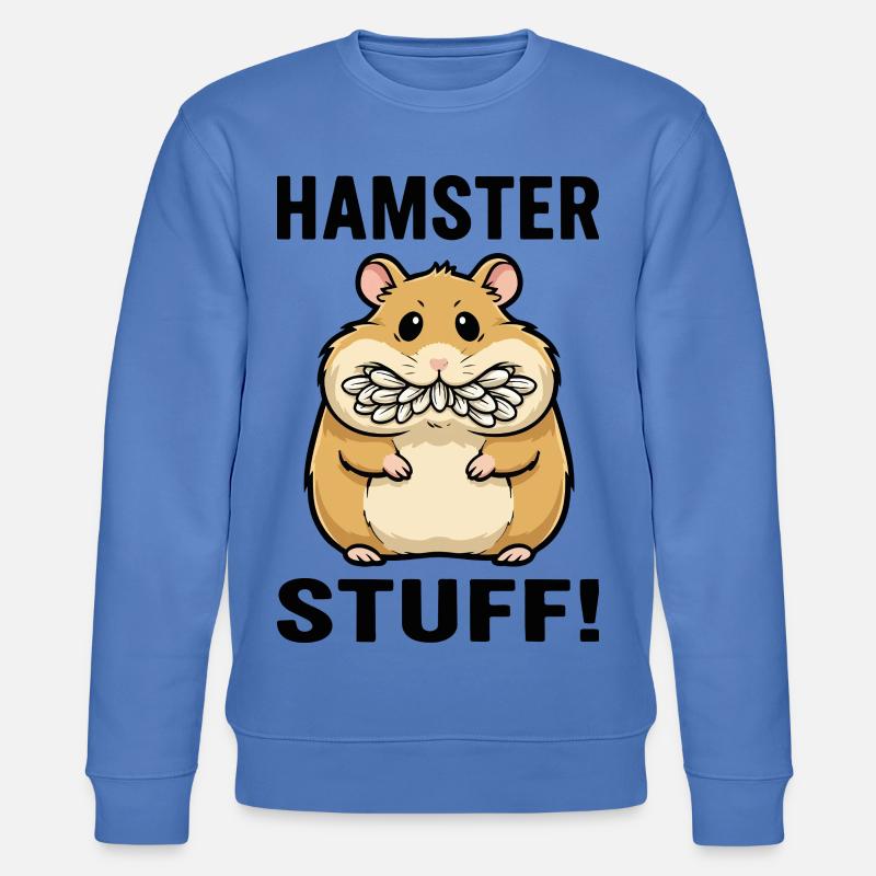 Hamster Stuff Samenwangen Nagetier - Stanley/Stella Unisex Bio-Sweatshirt CHANGER - Blau