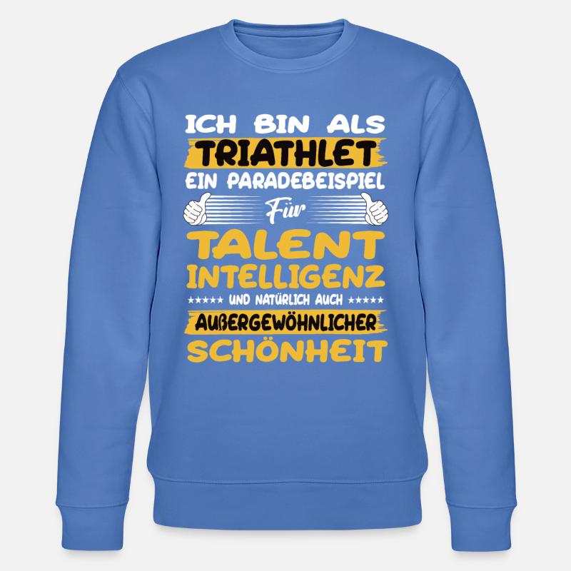 Triathlet ein Paradebeispiel Triathlet - Stanley/Stella Unisex Bio-Sweatshirt CHANGER  - Blau