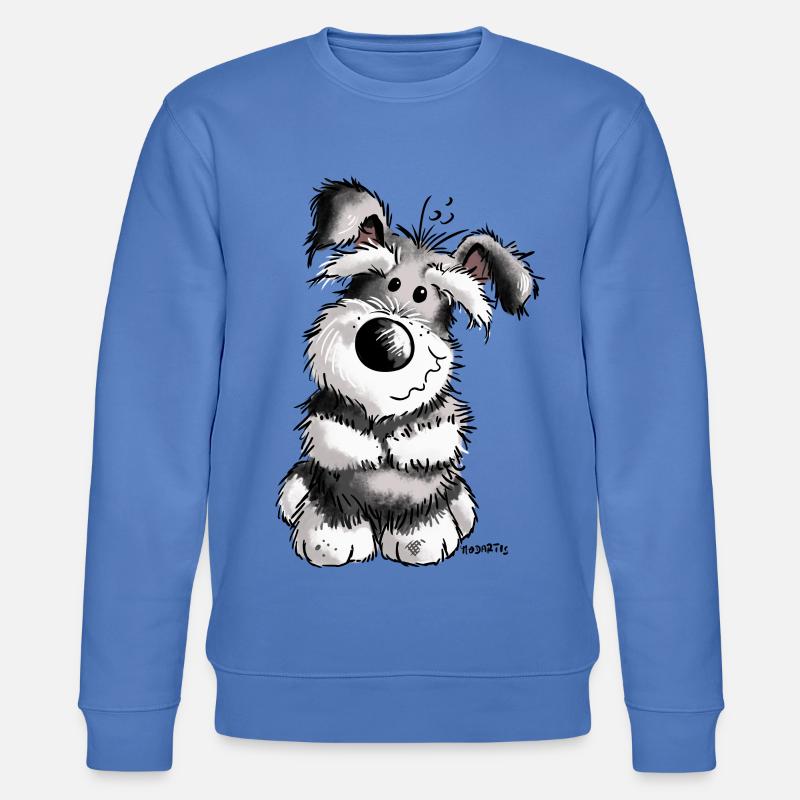 Süßer Schnauzer - Stanley/Stella Unisex Bio-Sweatshirt CHANGER  - Blau