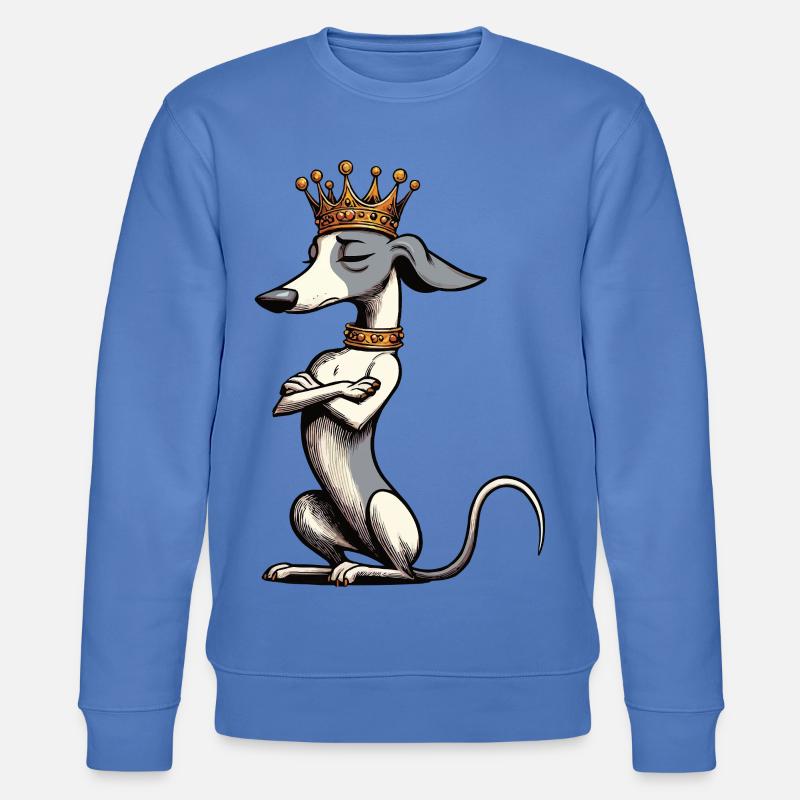 Whippet Windhund Whippets Windhundbesitzer - Stanley/Stella Unisex Bio-Sweatshirt CHANGER  - Blau