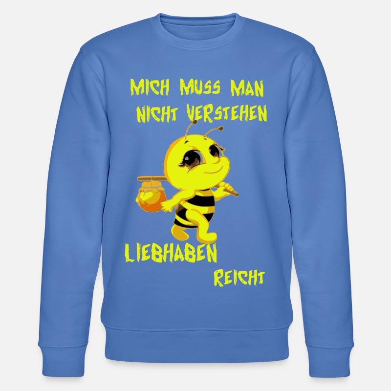 Süße Bienchen - Stanley/Stella Unisex Bio-Sweatshirt CHANGER  - Blau