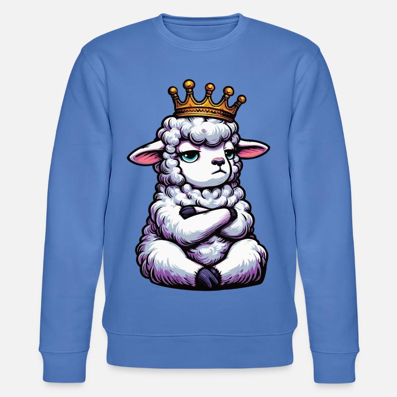 Schaf Schafe Schäfer Schafhalter Schafbock - Stanley/Stella Unisex Bio-Sweatshirt CHANGER  - Blau