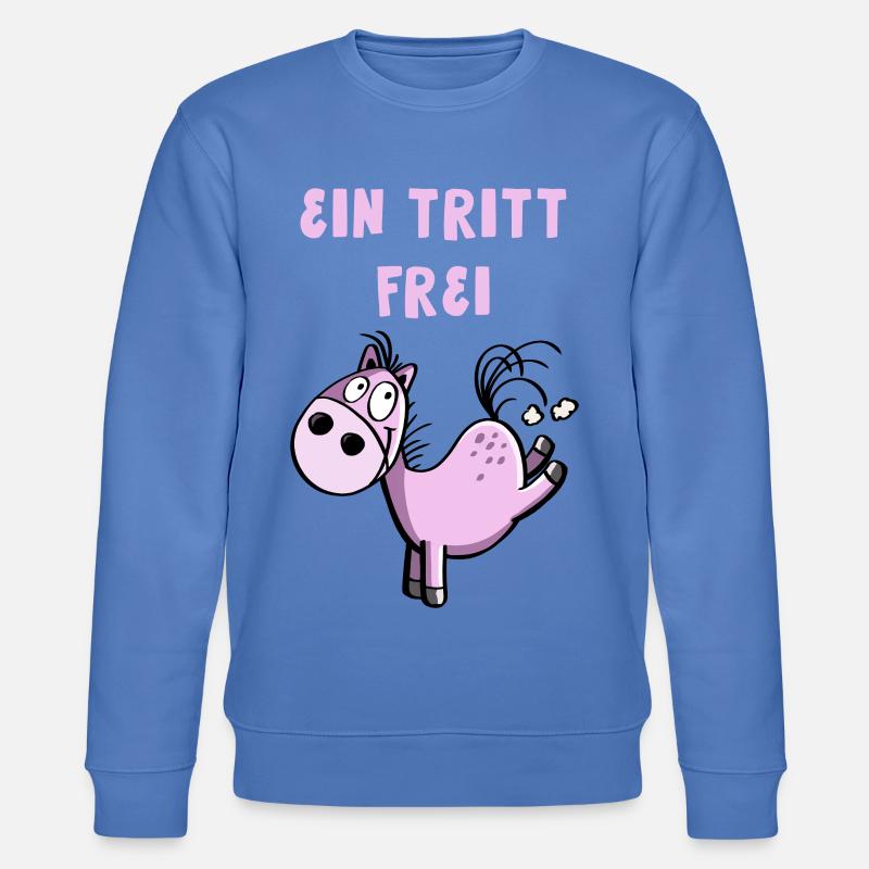 Ein Tritt Frei Pferdchen - Stanley/Stella Unisex Bio-Sweatshirt CHANGER - Blau