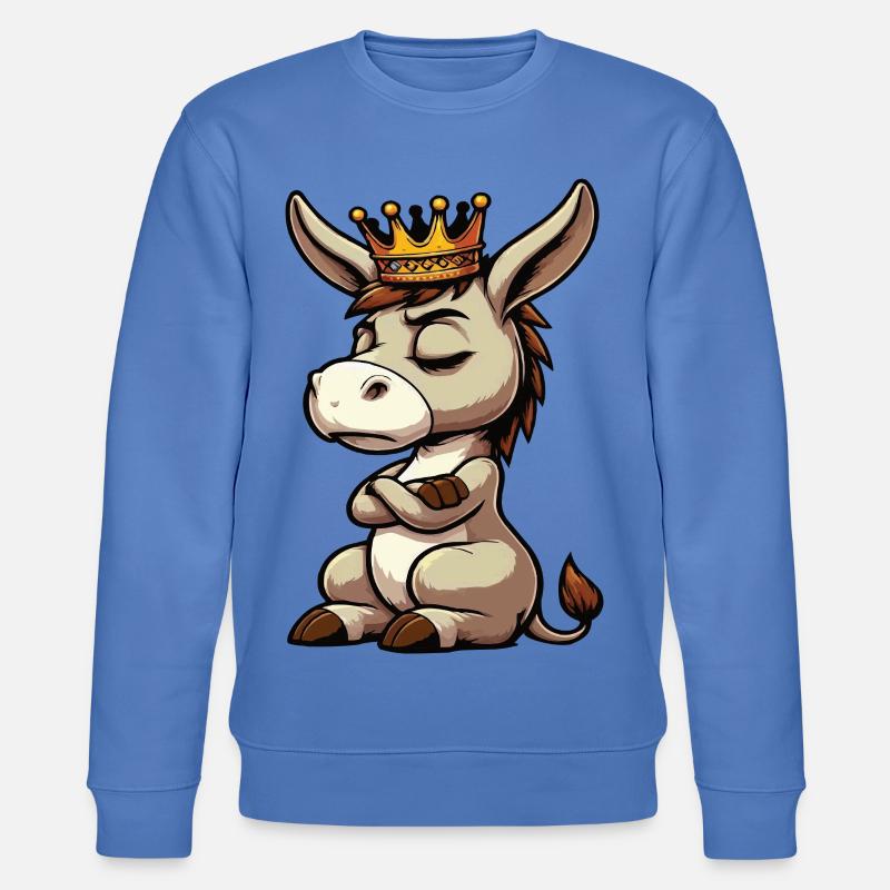Esel Eselchen Eselhalter Muli Langohresel Muli - Stanley/Stella Unisex Bio-Sweatshirt CHANGER - Blau
