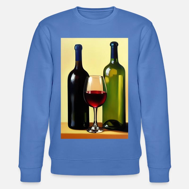 Wein Trinker - Stanley/Stella Unisex Bio-Sweatshirt CHANGER  - Blau