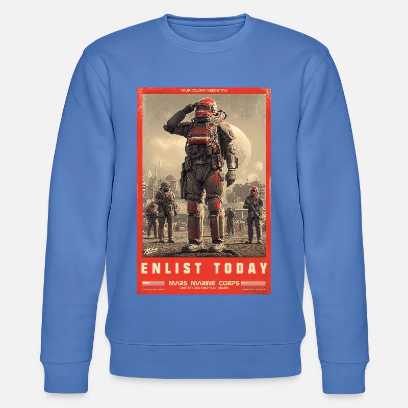 Mars Marine Corps - Stanley/Stella Unisex Bio-Sweatshirt CHANGER  - Blau