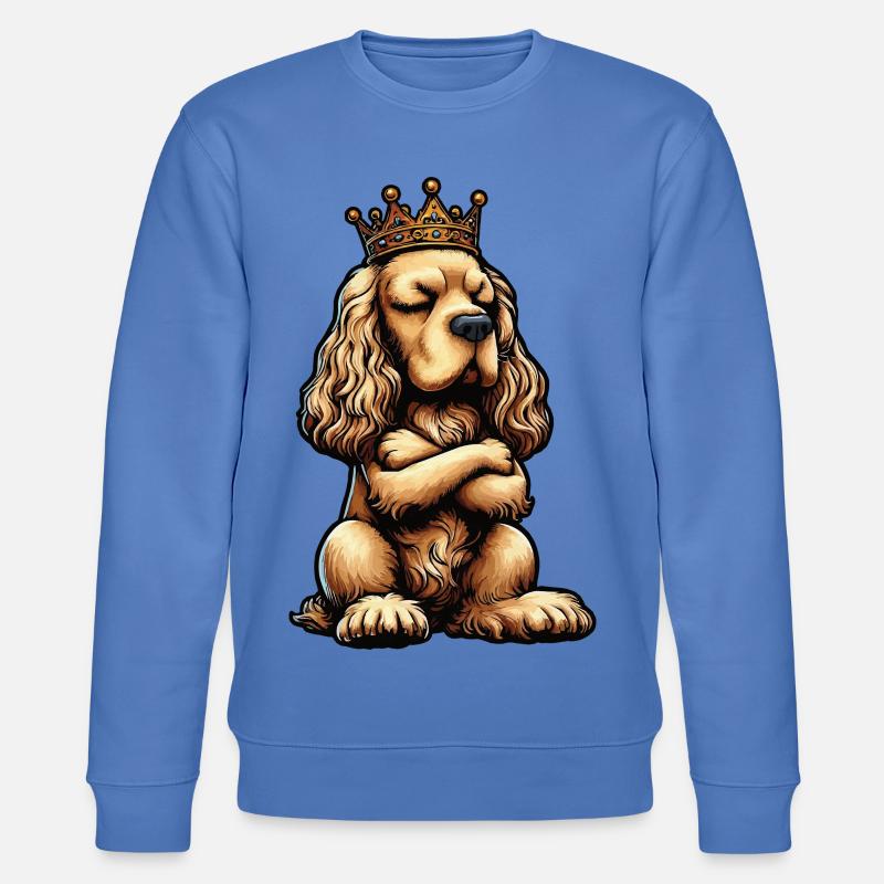 Cocker Spaniel Cockerhund Cocker Spaniel Besitzer - Stanley/Stella Unisex Bio-Sweatshirt CHANGER  - Blau