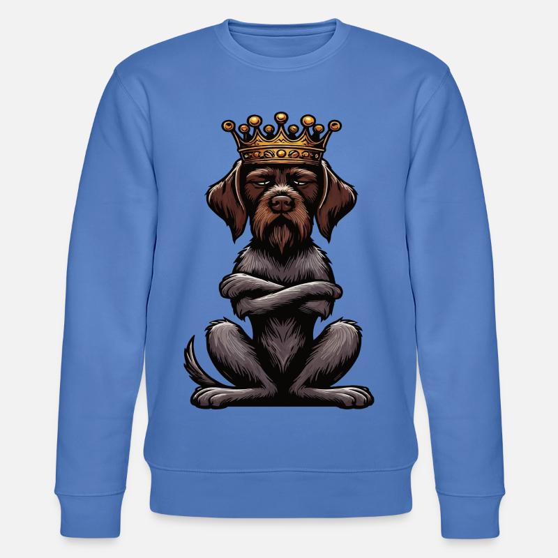 Deutsch Drahthaar Deutsch-Drahthaar Besitzer - Stanley/Stella Unisex Bio-Sweatshirt CHANGER  - Blau