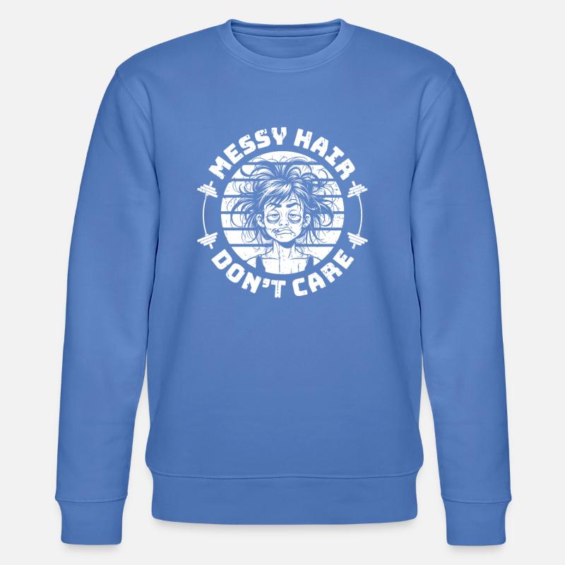 Gewichtheben Gewichtheber Haar - Stanley/Stella Unisex Bio-Sweatshirt CHANGER  - Blau
