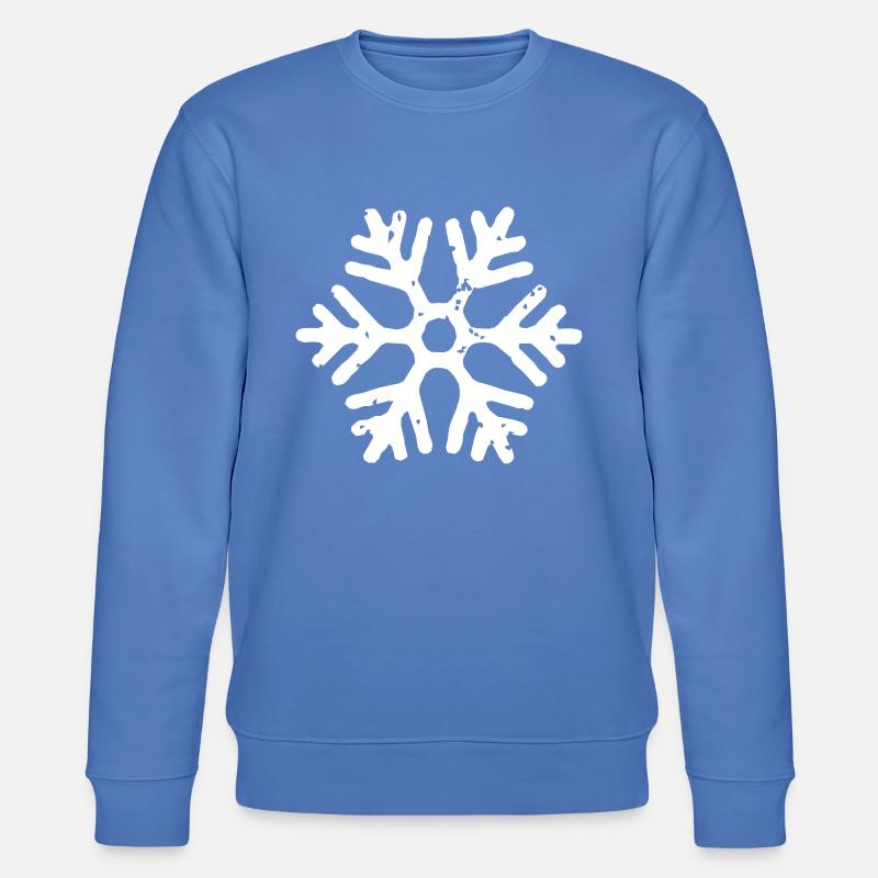 Schneeflocke - Stanley/Stella Unisex Bio-Sweatshirt CHANGER  - Blau