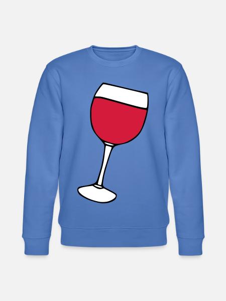 Rotwein im Glas - Stanley/Stella Unisex Bio-Sweatshirt CHANGER - Blau