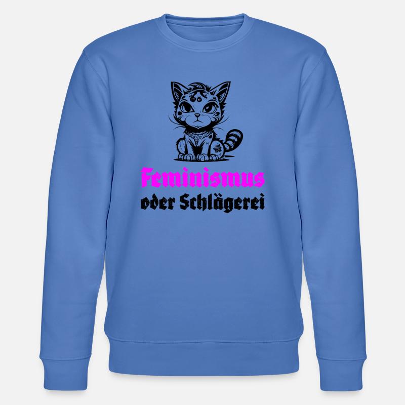 Feminismus oder Schlägerei - Stanley/Stella Unisex Bio-Sweatshirt CHANGER  - Blau