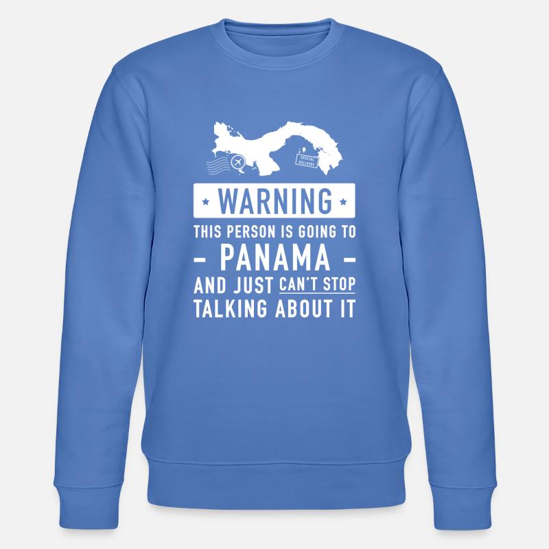 Original Panama Urlaub Geschenk - Stanley/Stella Unisex Bio-Sweatshirt CHANGER  - Blau