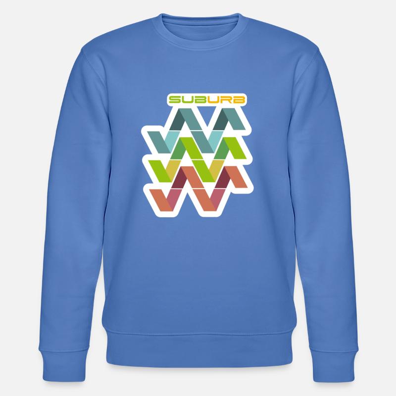 HORIZONTAL WHITE SUBURB - Stanley/Stella Unisex Bio-Sweatshirt CHANGER  - Blau
