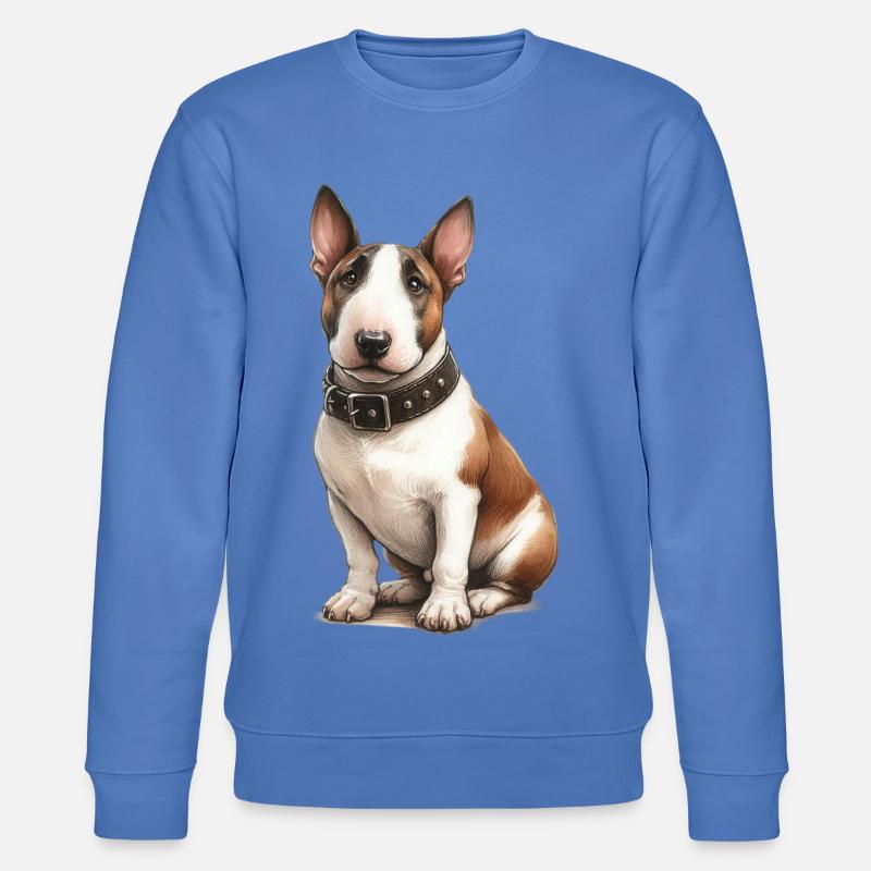 Pitbull Terrier Illustration - Stanley/Stella Unisex Bio-Sweatshirt CHANGER  - Blau