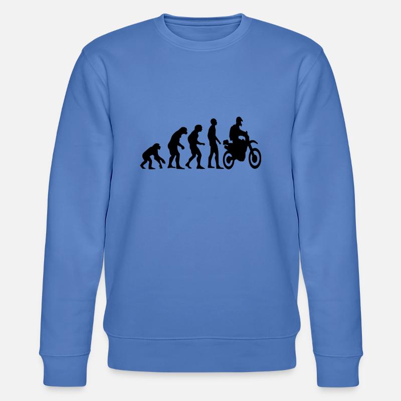 Human Evolution Enduro - Stanley/Stella CHANGER Unisex Organic Sweatshirt - bright blue