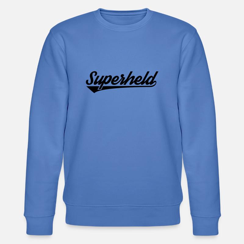 Superheld - Stanley/Stella Unisex Bio-Sweatshirt CHANGER  - Blau