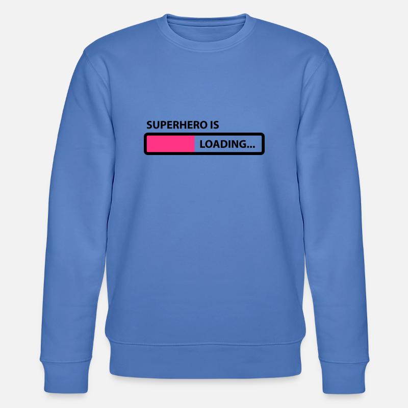 superhero is loading - Stanley/Stella Unisex Bio-Sweatshirt CHANGER  - Blau