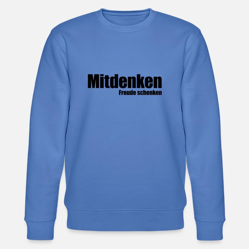 Mitdenken Freude schenken - Stanley/Stella Unisex Bio-Sweatshirt CHANGER  - Blau
