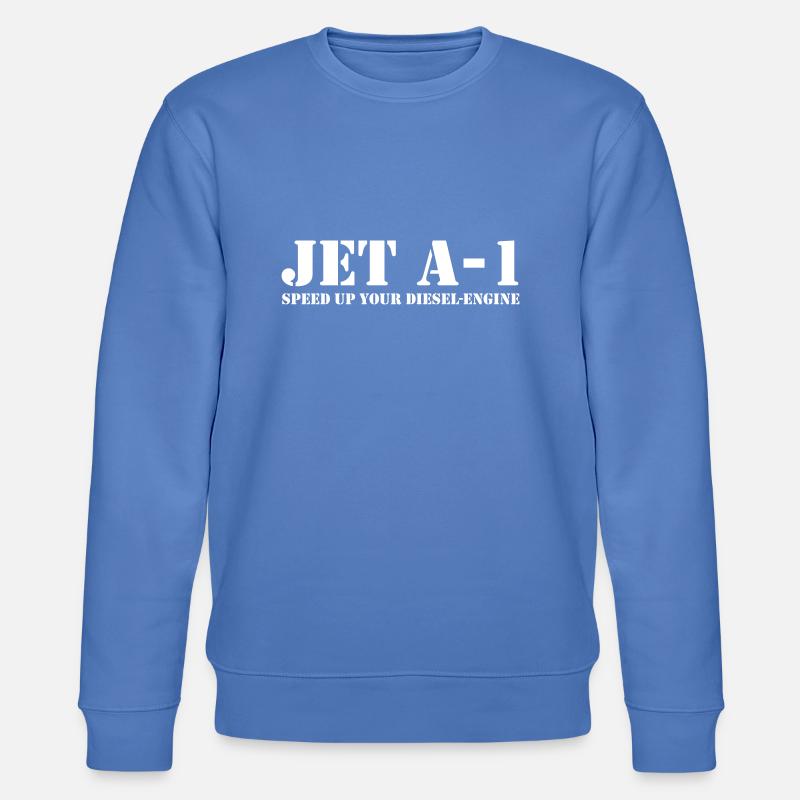 Jet A-1 diesel - Stanley/Stella Unisex Bio-Sweatshirt CHANGER  - Blau