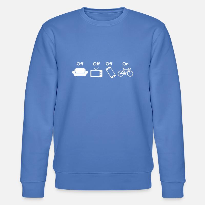 Vélo sur - Sweat bio CHANGER Stanley/Stella Unisexe - bleu