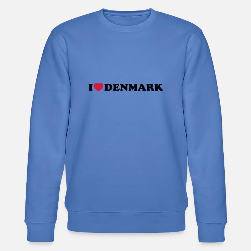 I love Denmark - Sweat bio CHANGER Stanley/Stella Unisexe - bleu
