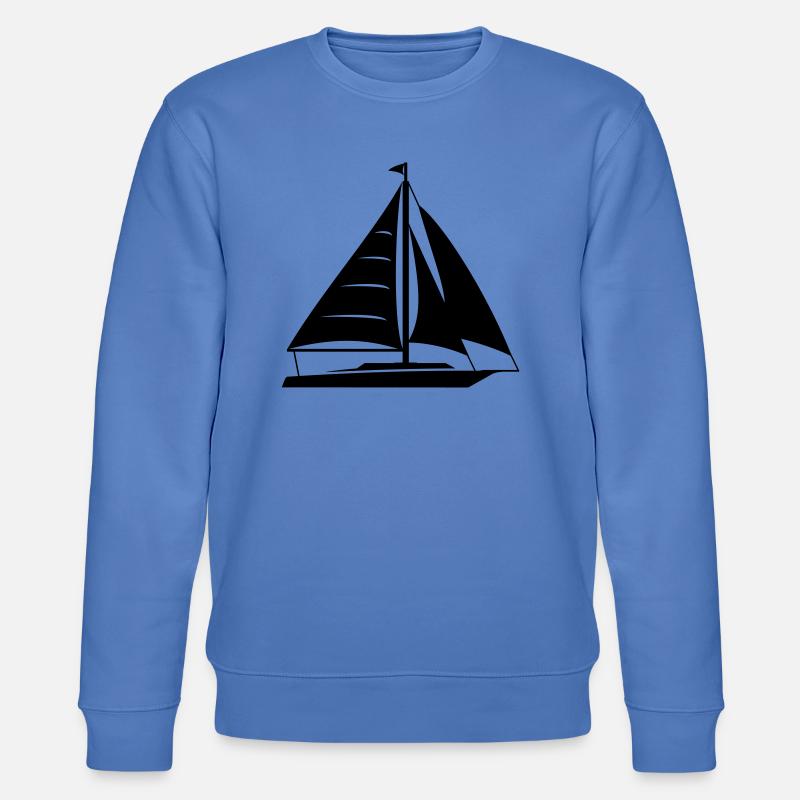 Segelboot - Stanley/Stella Unisex Bio-Sweatshirt CHANGER  - Blau