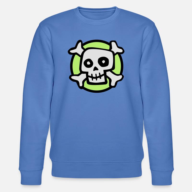 comic_skull_072011_c_3c - Stanley/Stella Unisex Bio-Sweatshirt CHANGER  - Blau