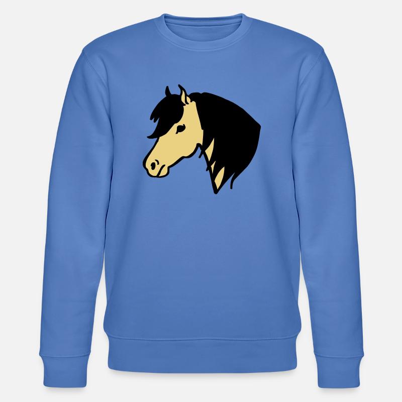 Pony Pferdchen - Stanley/Stella Unisex Bio-Sweatshirt CHANGER  - Blau