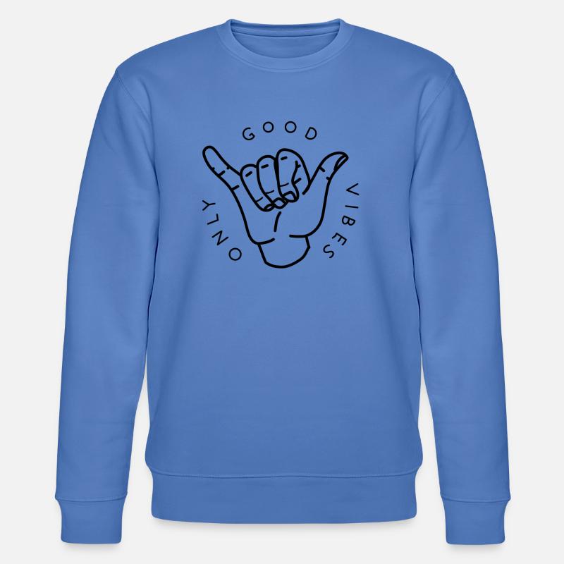 Good vibes only - Stanley/Stella Unisex Bio-Sweatshirt CHANGER - Blau