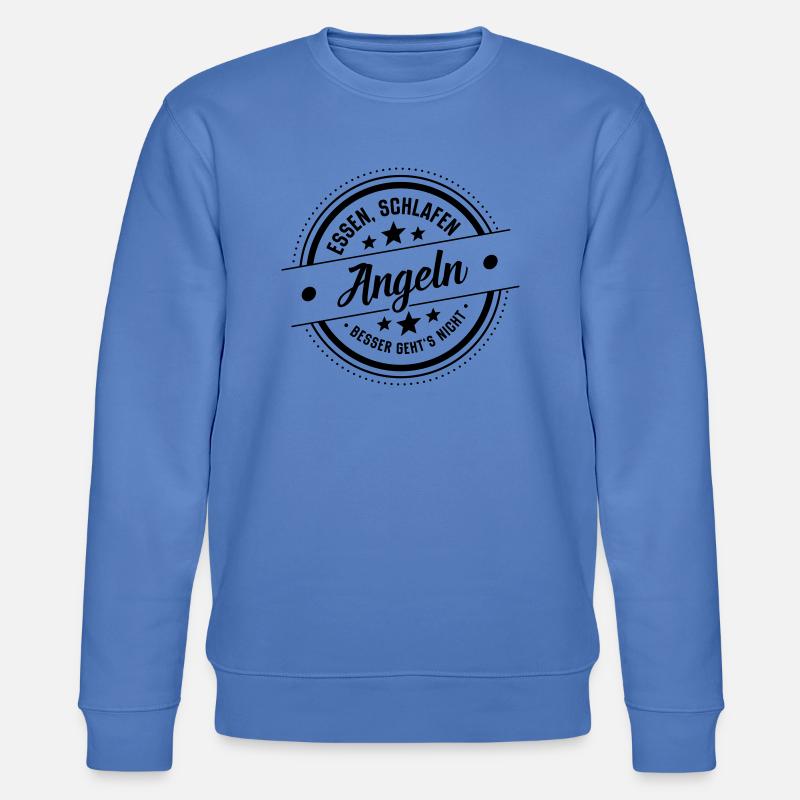 Angeln - Stanley/Stella Unisex Bio-Sweatshirt CHANGER  - Blau