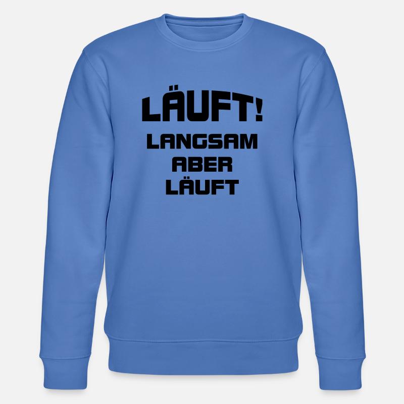 Läuft langsam - Stanley/Stella Unisex Bio-Sweatshirt CHANGER  - Blau