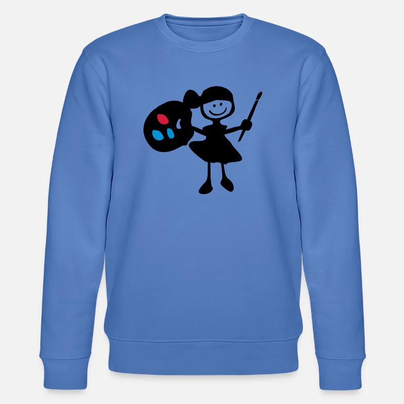 painter_girl - Stanley/Stella Unisex Bio-Sweatshirt CHANGER  - Blau