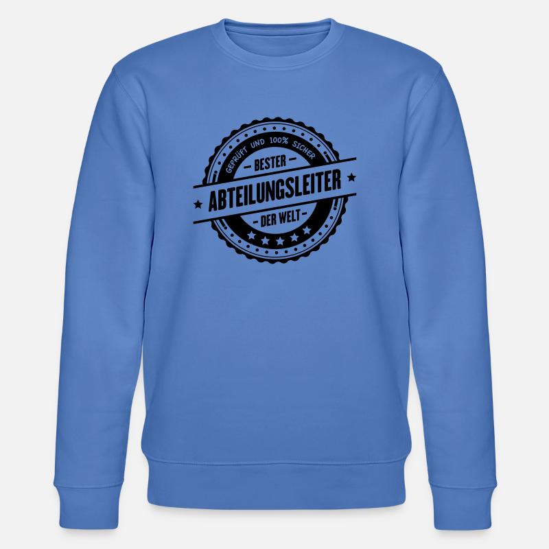 Bester Abteilungsleiter - Stanley/Stella Unisex Bio-Sweatshirt CHANGER  - Blau
