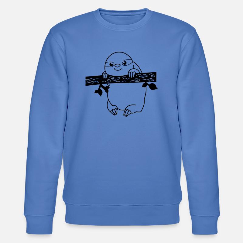 faultier_01 - Stanley/Stella Unisex Bio-Sweatshirt CHANGER  - Blau