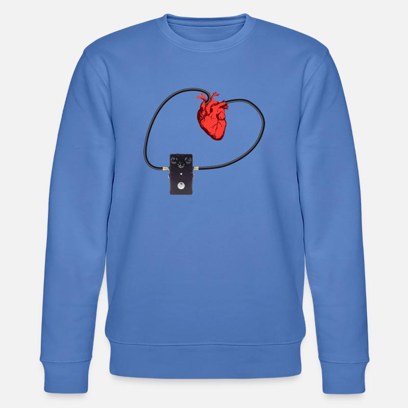 Phaser Herz - Stanley/Stella Unisex Bio-Sweatshirt CHANGER  - Blau