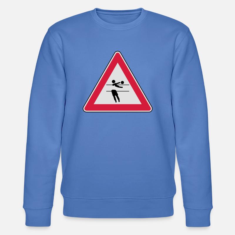 Achtung, Volleyball wird gespielt! - Stanley/Stella Unisex Bio-Sweatshirt CHANGER - Blau