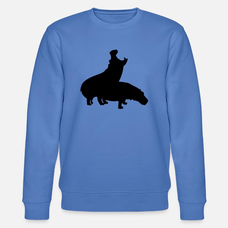 Hippopotame - Sweat bio CHANGER Stanley/Stella Unisexe - bleu