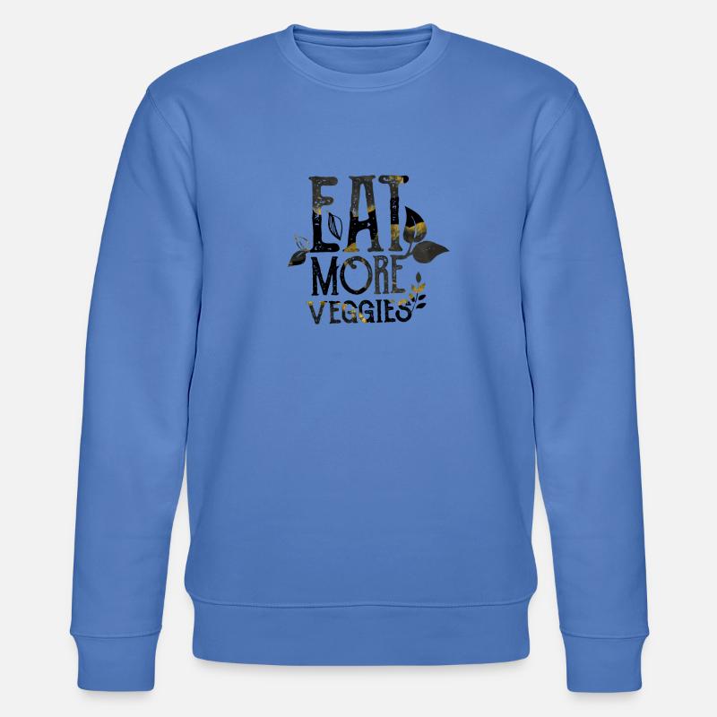 Veganer Vegetarier Tierschutz Geschenkidee - Stanley/Stella Unisex Bio-Sweatshirt CHANGER - Blau