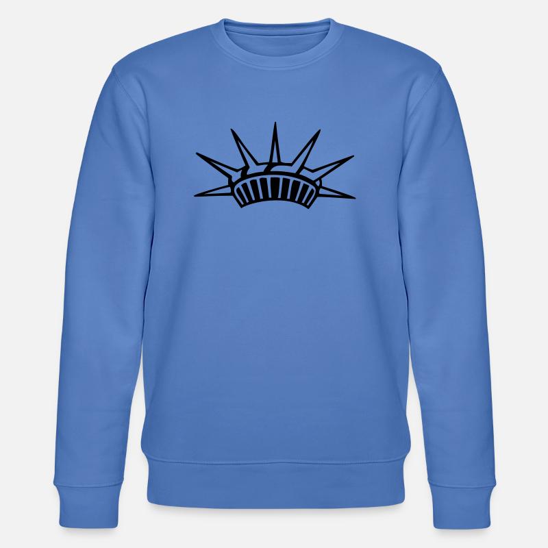 Krone der Freiheitsstatue - Stanley/Stella Unisex Bio-Sweatshirt CHANGER  - Blau