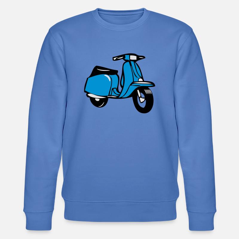 motorroller cool - Stanley/Stella Unisex Bio-Sweatshirt CHANGER  - Blau