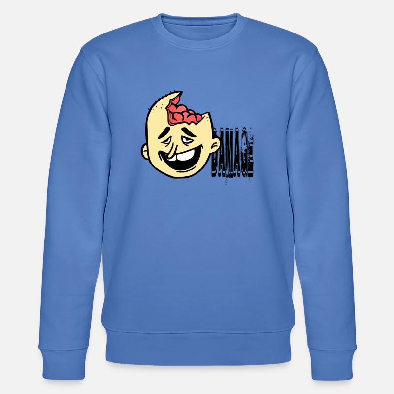 Dumm behindert Idiot - Stanley/Stella Unisex Bio-Sweatshirt CHANGER  - Blau